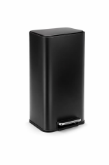 Omnipazar Genesit GSC503B Kare Pedallı Paslanmaz Çelik Çöp Kovası 30 litre Siyah