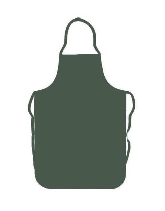 Omnisoft Haki Yeşil Askılı Mutfak Bulaşık Önlüğü Lamineli 70 x120 cm