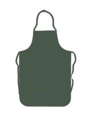 Omnisoft Haki Yeşil Askılı Mutfak Bulaşık Önlüğü Lamineli 70 x120 cm