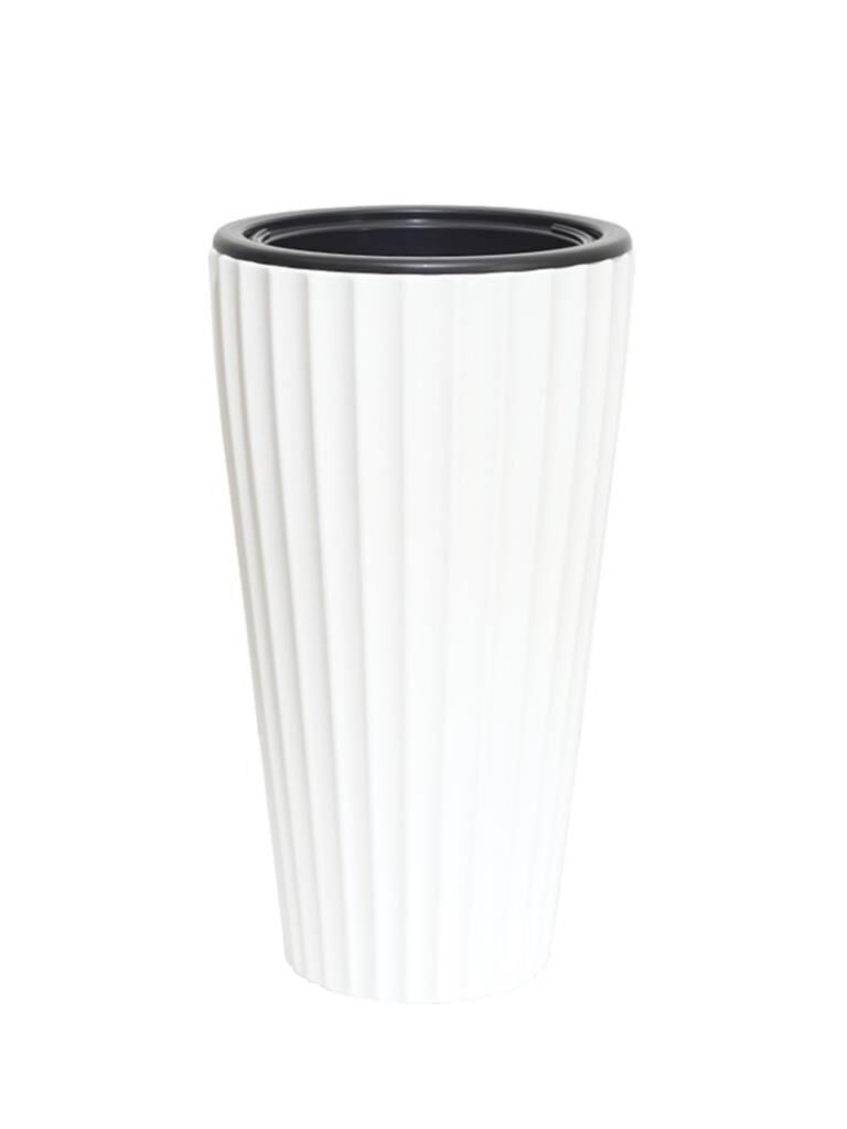 Omnipazar SO-LVT1 Lilyum Vazo Saksı Takımı İç Kovalı 54 Litre No:1 Beyaz