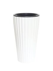 Omnipazar SO-LVT1 Lilyum Vazo Saksı Takımı İç Kovalı 54 Litre No:1 Beyaz