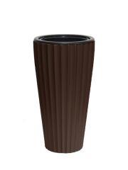 Omnipazar SO-LVT1 Lilyum Vazo Saksı Takımı İç Kovalı 54 Litre No:1 Kahverengi