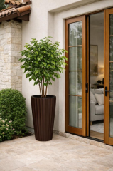 SO-LVT1 Lilyum Vazo Saksı Takımı İç Kovalı 3 Adet 54 Lt No:1 Kahverengi