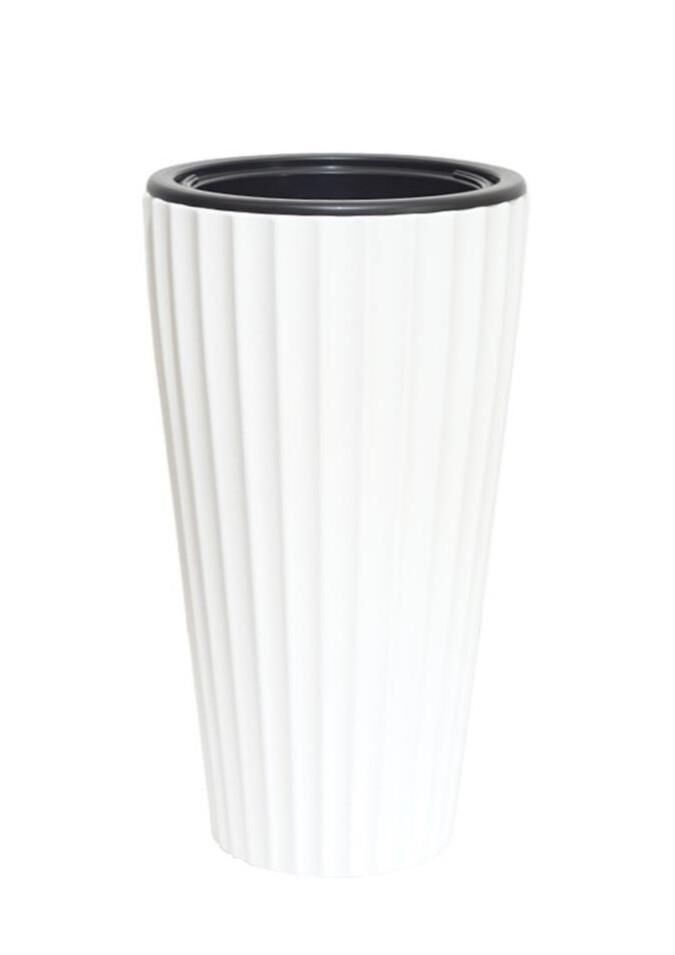 Omnipazar SO-LVT2 Lilyum Vazo Saksı Takımı İç Kovalı 90 Litre No:2 Beyaz