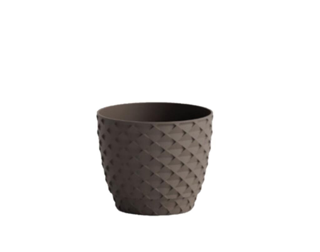 Omnipazar SO-KAP1 Kapadokya Dekoratif Plastik Saksı 0.5 Litre No 1 Mocha