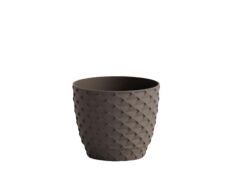 Omnipazar SO-KAP1 Kapadokya Dekoratif Plastik Saksı 0.5 Litre No 1 Mocha