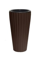 Omnipazar SO-LVT2 Lilyum Vazo Saksı Takımı İç Kovalı 90 Litre No:2 Kahverengi