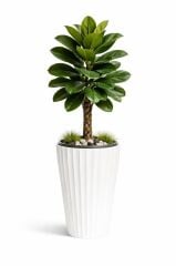 SO-LVT2 3 Adet Lilyum Vazo Saksı Takımı İç Kovalı 90 Litre No:2 Beyaz