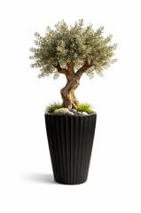 SO-LVT2 Lilyum Vazo Saksı Takımı İç Kovalı 3 Adet 90 Litre No:2 Siyah