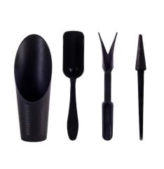 Omnipazar SO-KDS01 Botanik Plastik Mini Kaktüs Dikim Seti Antrasit