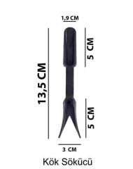 Omnipazar SO-KDS01 Botanik Plastik Mini Kaktüs Dikim Seti Antrasit