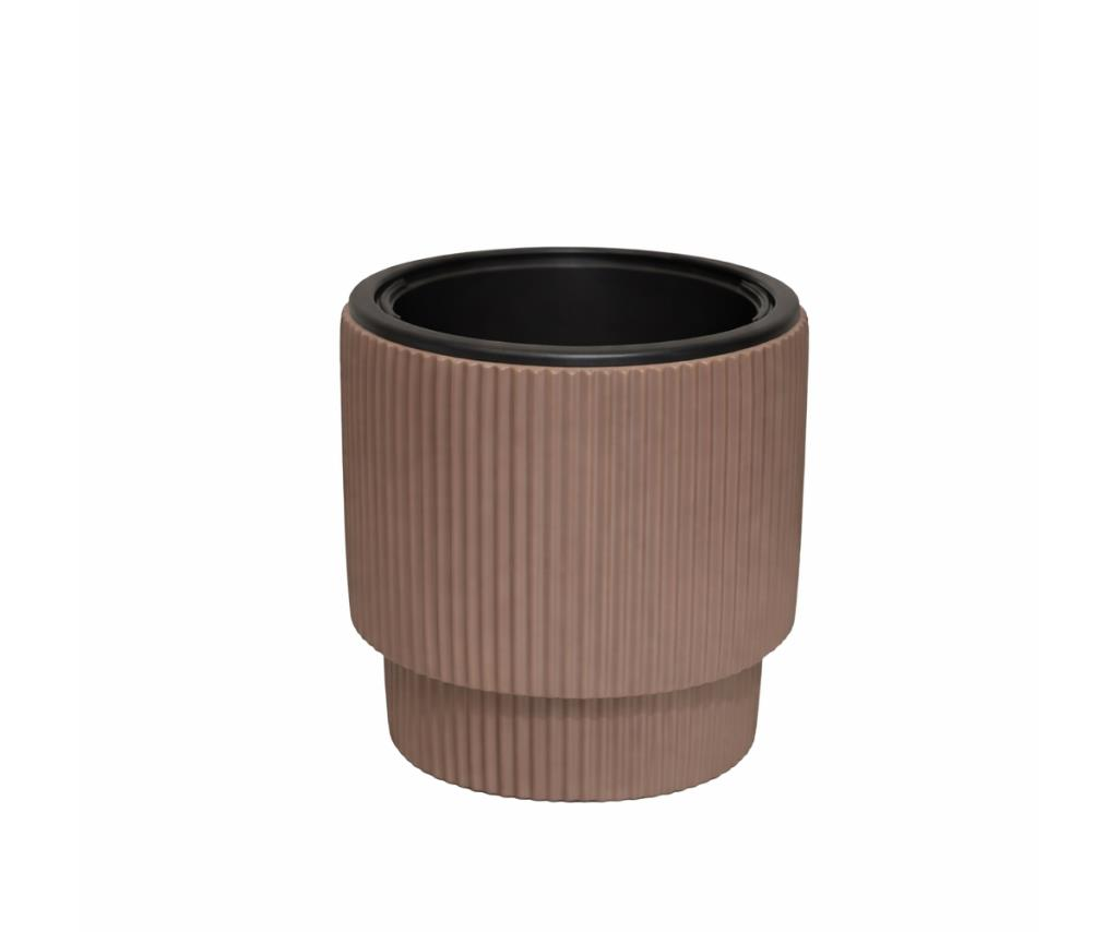 Omnipazar SO-VGS2 Vega Modern Plastik Saksı Takımı İç Kovalı 20 Litre No:2 Mocha